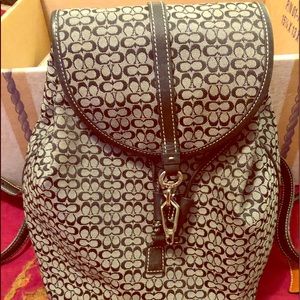 Coach signature small backpack